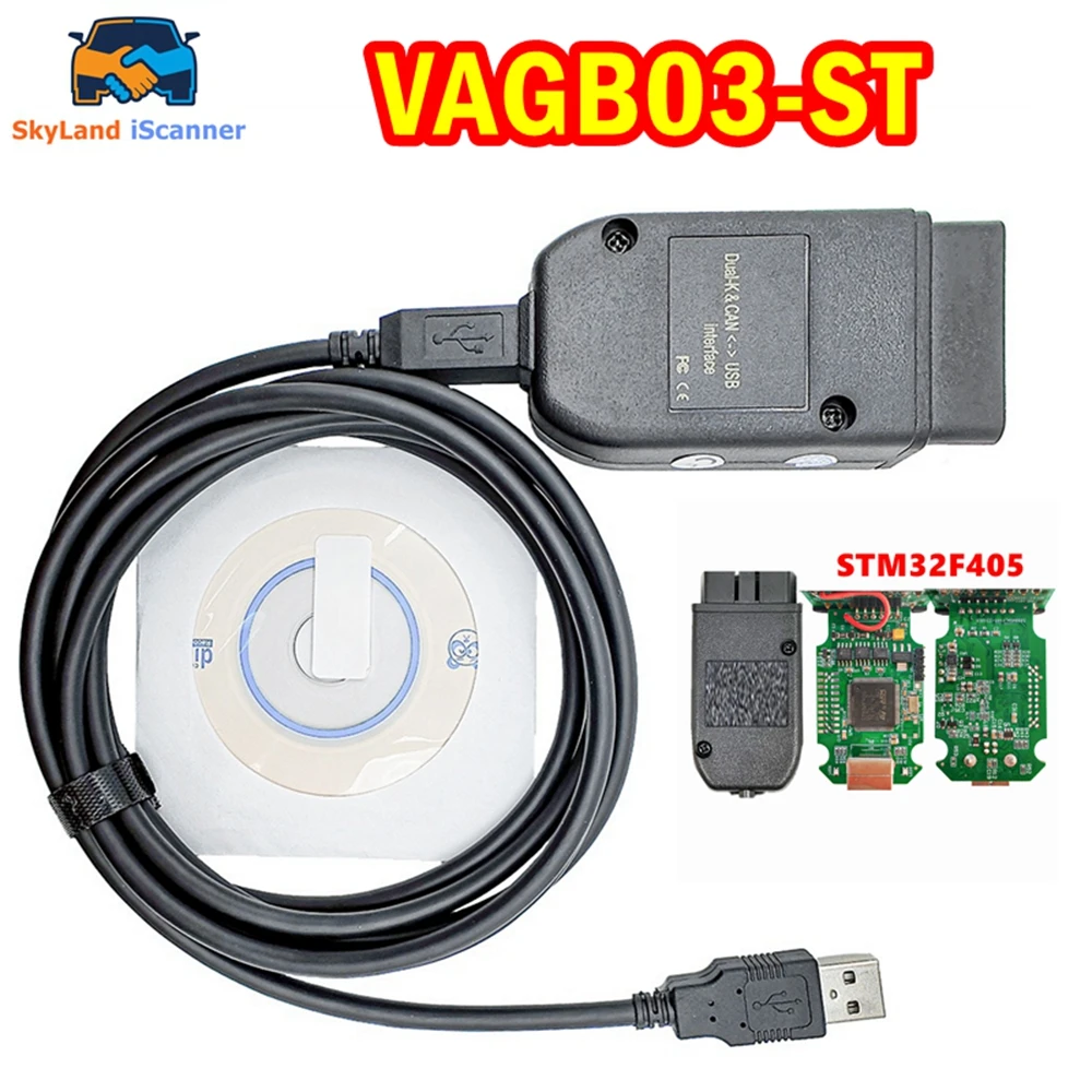 

Высококачественный чип VAG B03-ST STM32F405 23,3.0 версия для VW/Audi/Skoda 1:1 SMT чип диагностический интерфейсный кабель K line