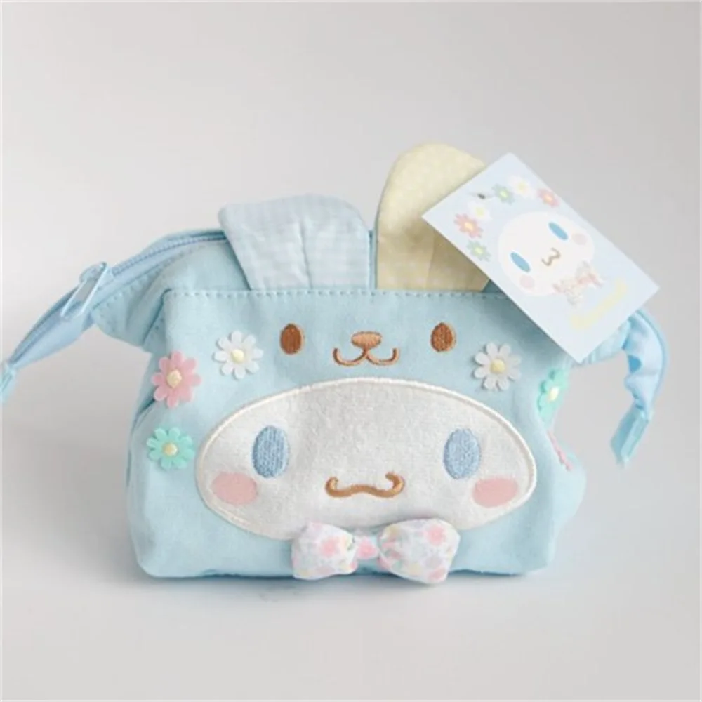 

Kawaii Sanrio Hello Kitty Cinnamoroll Rabbit Makeup Bag Cute Cartoon Anime Student Cartoon Portable Storage Bag Girls Gifts Toys