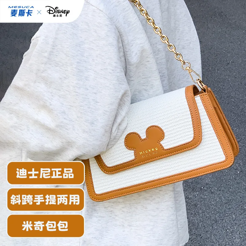 Disney Portemonnees En Handtassen Draagtassen Voor Vrouwen Grote Capaciteit Kawaii Mickey Mouse Crossbody Schoudertas Anime Case Schattige Portemonnee