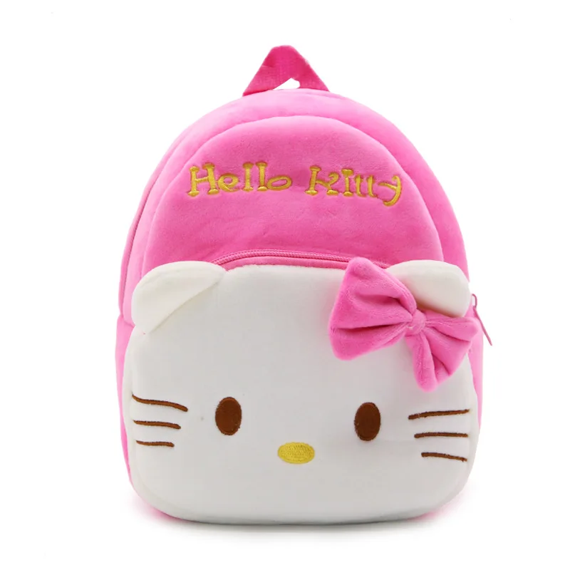 Mochila de felpa Sanrio Hello Kitty, bolso escolar Kawaii My Melody para guardería, bolsas de dibujos animados para niños, útiles escolares para