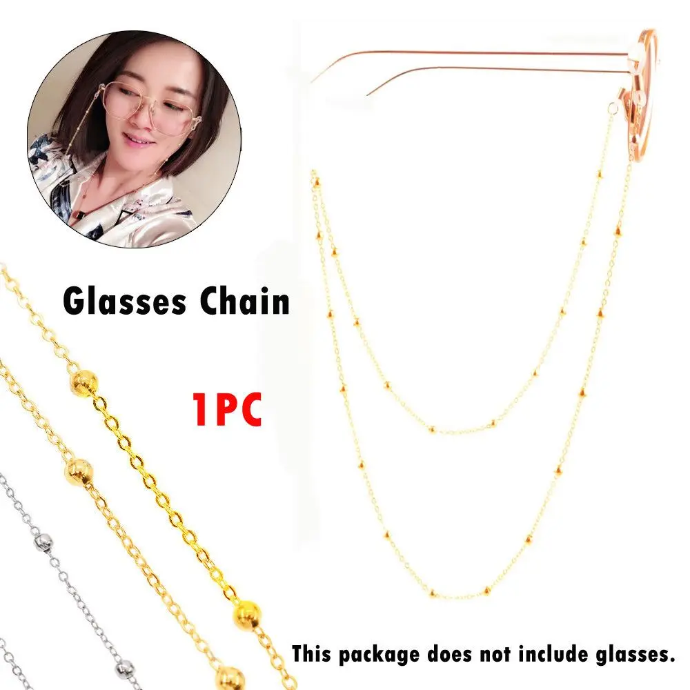 1PC Vintage Beads Metal Glasses Chain Sunglasses Lanyards Spectacles Cord Eyewear Accessories