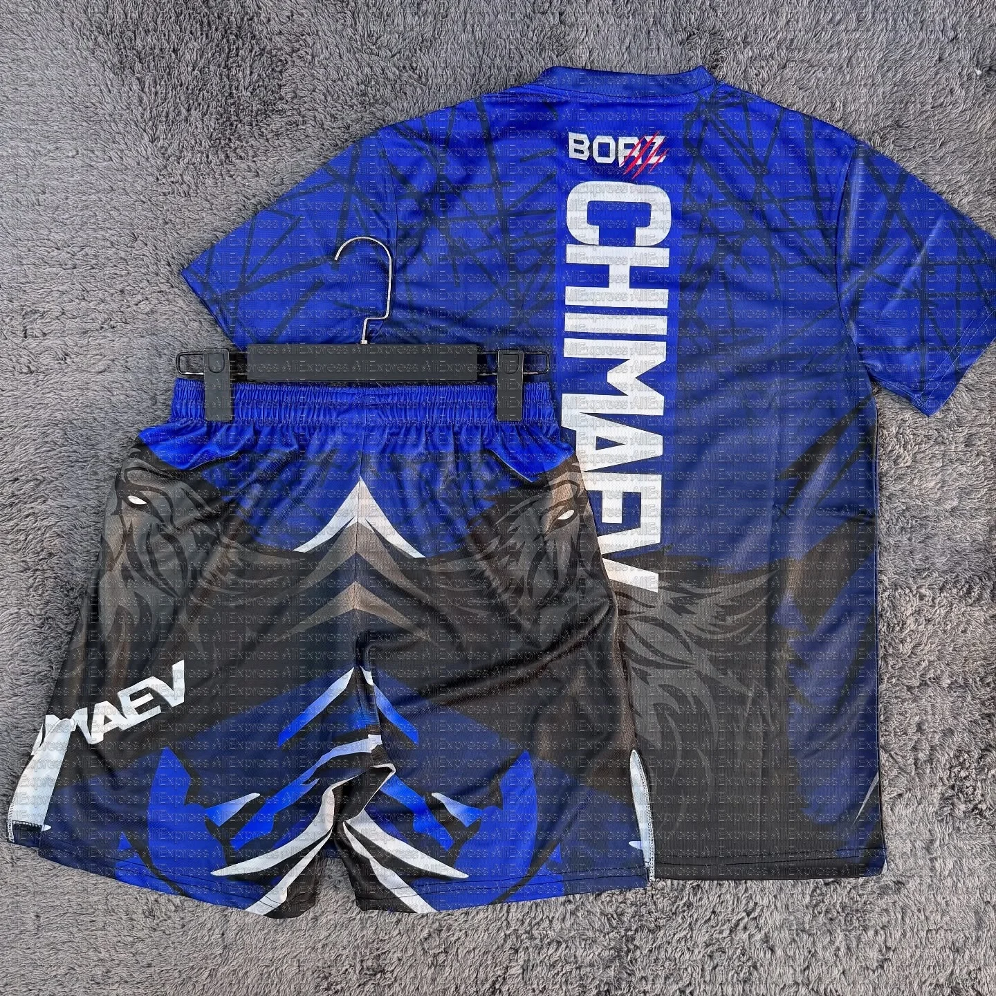 

Новые шорты для бокса Khamzat Chimaev UFC, мужские дышащие быстросохнущие трикотажные шорты для борьбы, бега, впитывающий пот комплект