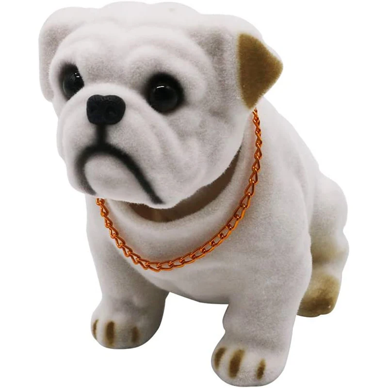 

Doll Nodding Dog Shaking Head Resin Simulation Car Dog Toy Dashboard Decoration Car Ornament Cute Car Accessories Girls Women