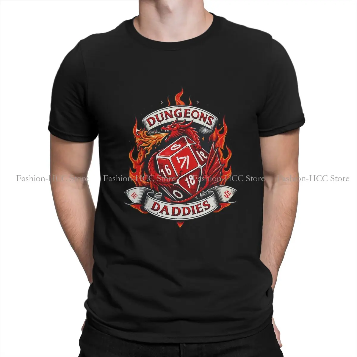 Dungeon Polyester TShirt for Men Classic Soft Leisure Sweatshirts T Shirt Novelty