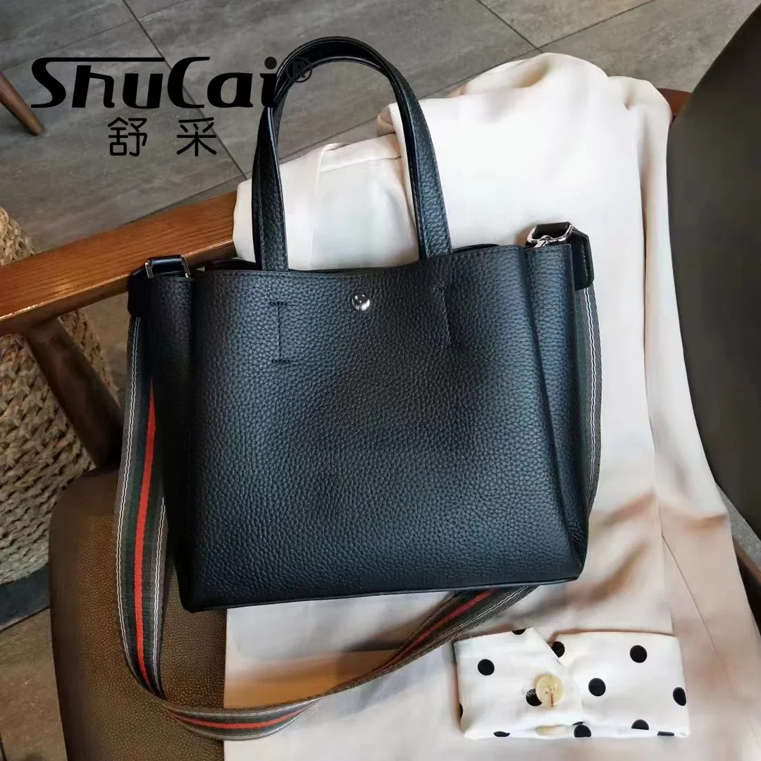 Genuine Grade Leather Women's purses fashion tote bag luxury designer handbag Female shoulder crossbody bags for woman tote new