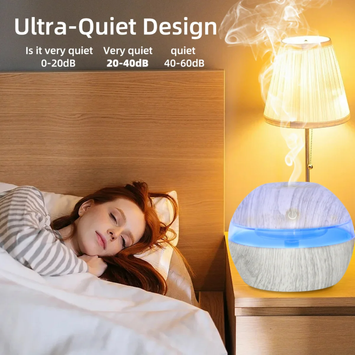 3-in-1 Humidifier, Aromatherapy Diffuser & Soothing Night Light, 300ml for Better Sleep & Air Quality