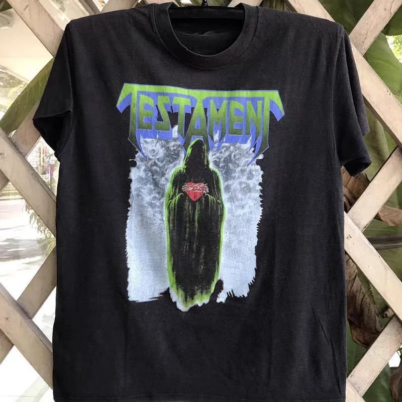 

Testament Covenant Band Classic Torrent Metal Oversize Trendy Brand Men's Summer Casual Sports Cotton Short Sleeve T-Shirt