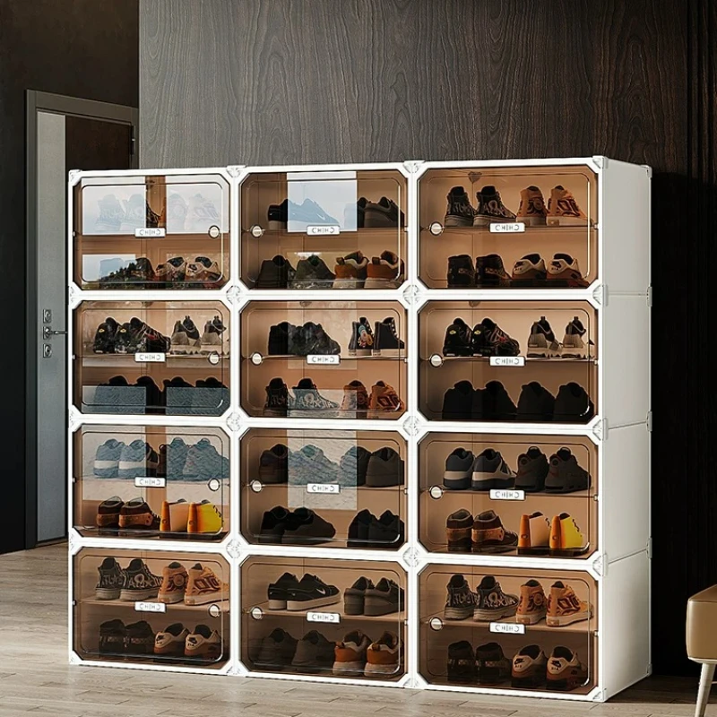 Plastic Cheap Shoes Cabinets Hallway Doors Holder Outdoor Shoes Cabinets Partitions Covers Organizador Zapatos Furniture Home