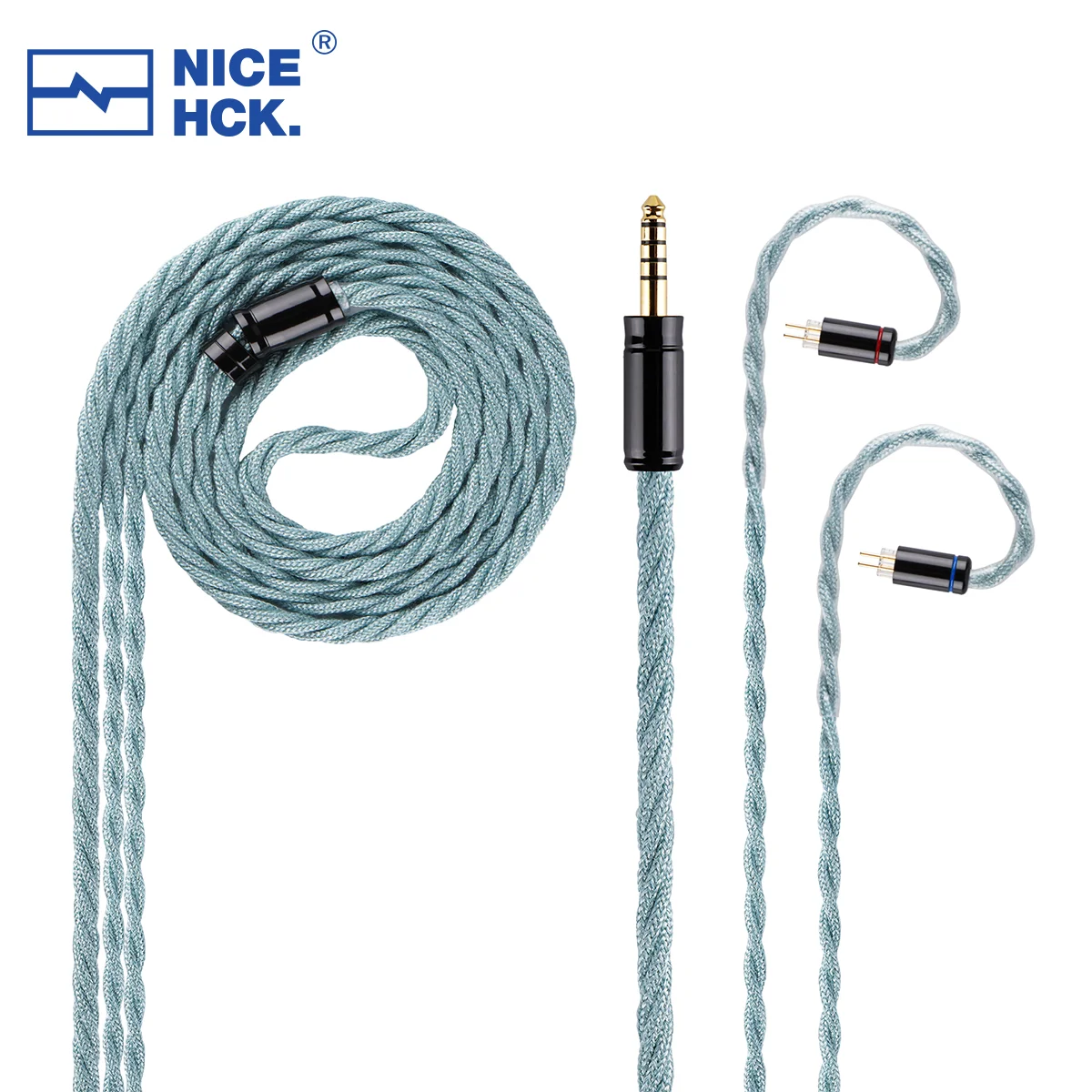 

NiceHCK SilkCyan Silver Plated Annealing Copper+Tricolor Copper HiFi Audio Earphone Cable 0.78 2Pin for F1 Pro Hexa Himalaya DB2