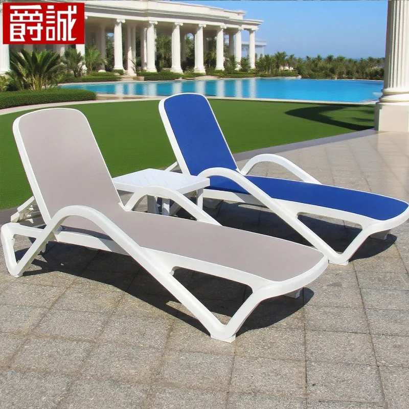 

Outdoor bed and breakfast Internet celebrity indoor swimming pool Plastic teslin loungers Outdoor beach chairs