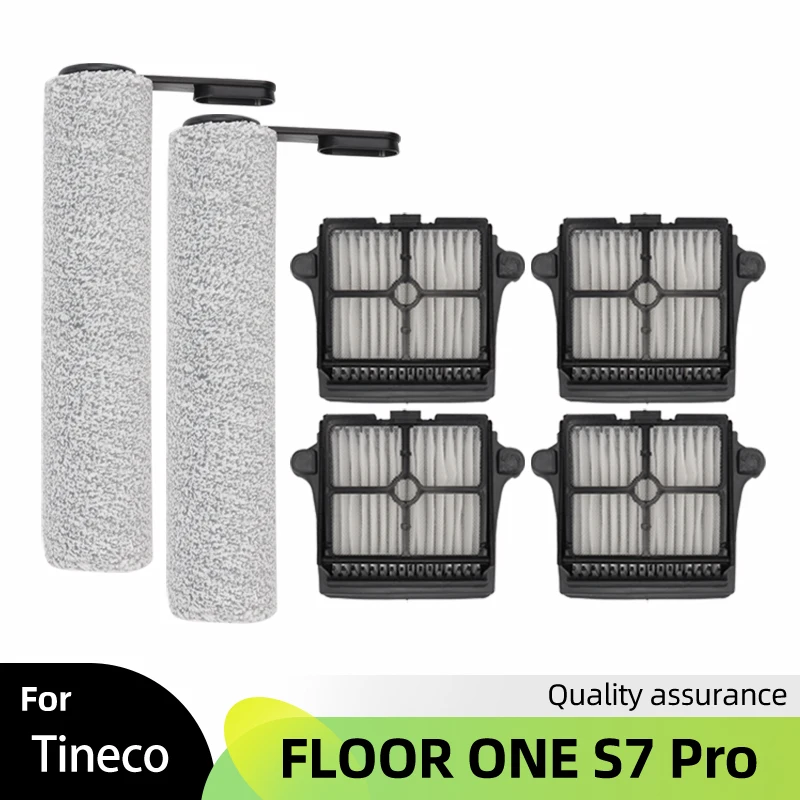 For Tineco FLOOR ONE S7 PRO Spare Soft Roller Brush HEPA Filter Cordless Vacuum Cleaner Accessories Parts Kit