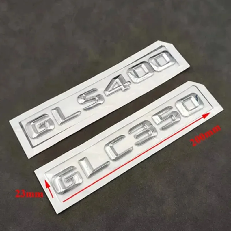 Car Trunk Letters Stickers Emblem ABS For Mercedes-Benz X247 X253 X167 W218 W219 GLB GLC GLS CLS 63 300 350 400 450 Accessories
