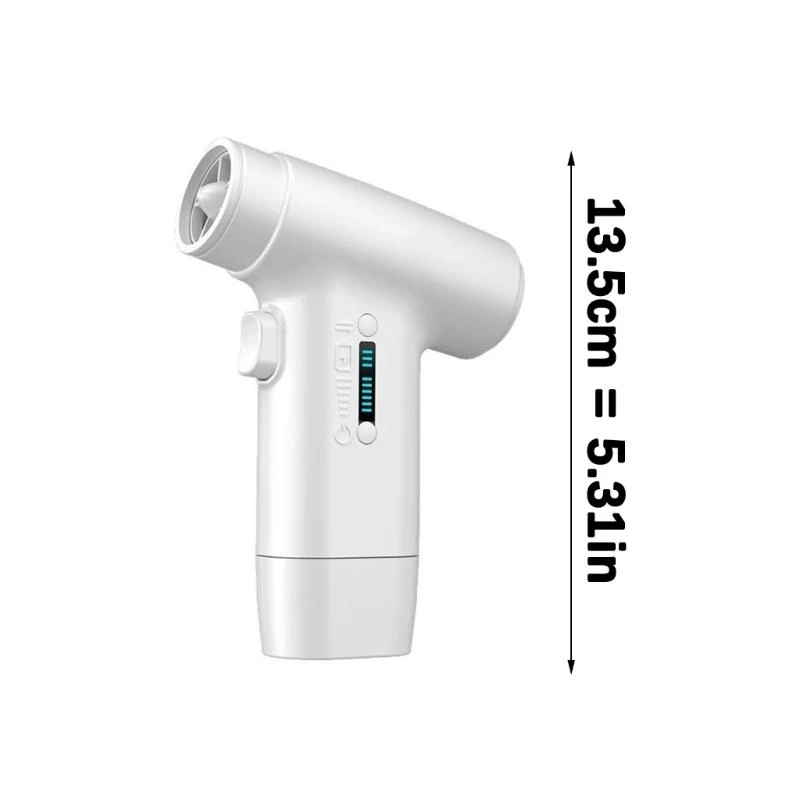 Portable Small Handheld Fan 4000mAh Luchtblazer met 110000 tpm 6 Speed ​​-aanpassing D2rd