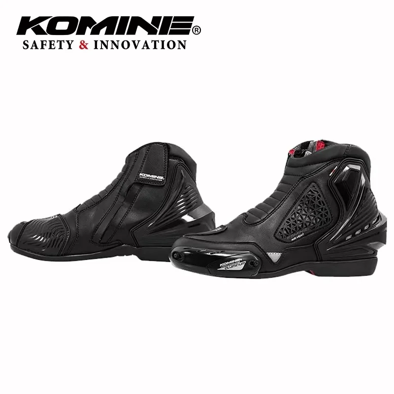 

KOMINE BK-086 Men's Boots Spring Summer Ventilated Motorcycle Riding Shoes Built-in Armor Anti-fall Cross-country Knight Boots