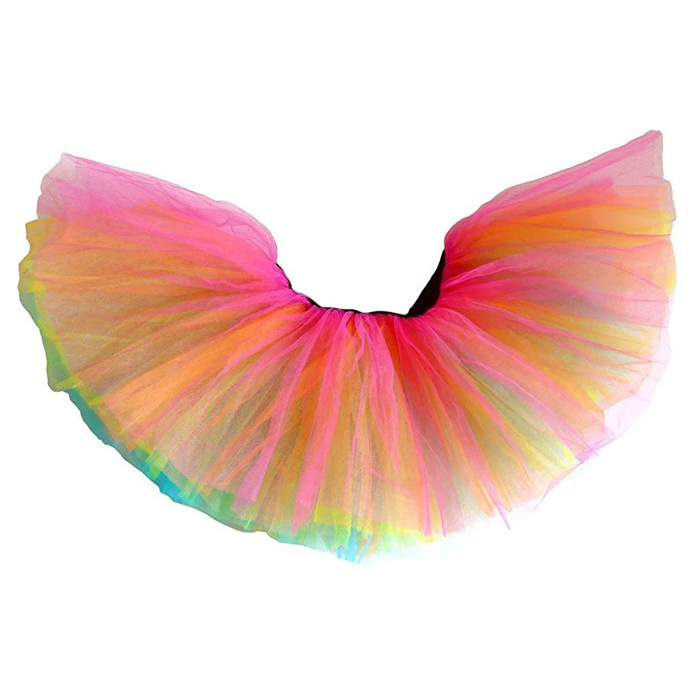 

Women's Ballet White Tulle Layered Tutu Skirt Elastic Waist Stretch Ideal for Dance Shows Parties Performance Women Tutus Skirt