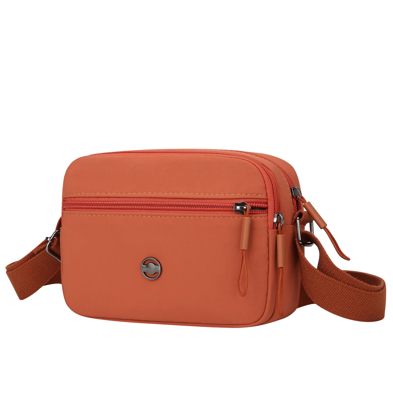 

Женская сумка через плечо на одно плечо, многослойная, вместительная, из легкой ткани, модная сумка в корейском стиле.