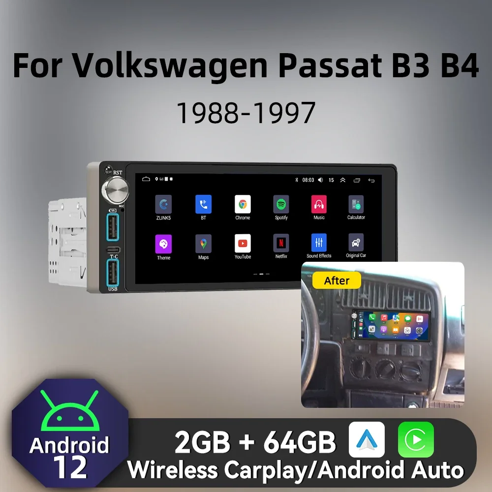 Carplay 1 Din Radio…