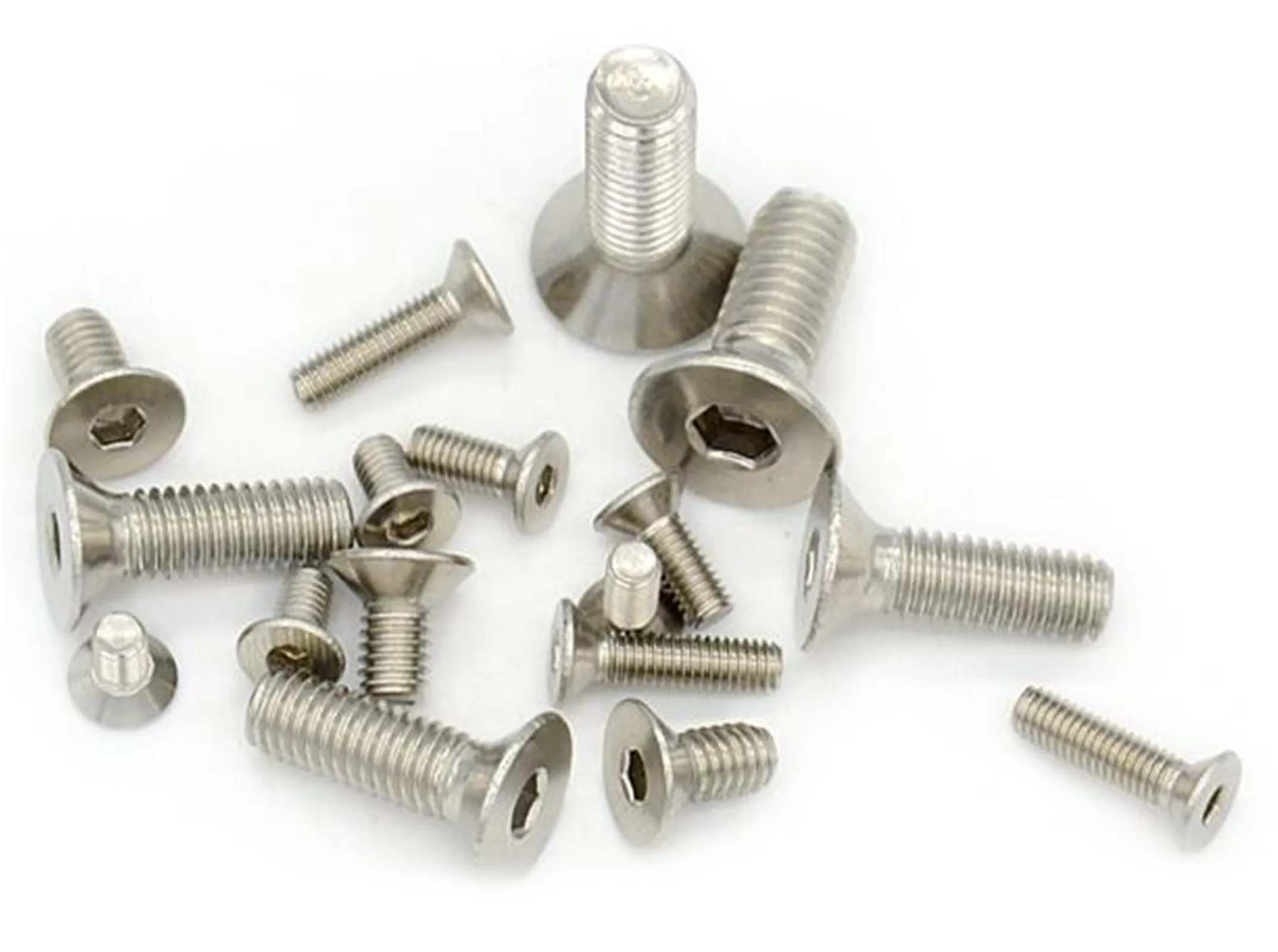 100-500PCS M3 Stainless Steel Flat Cup Machine Screw Countersunk Hex Screw Countersink Bolt M3*4/5/10/12/16/20/25/30/40/50mm