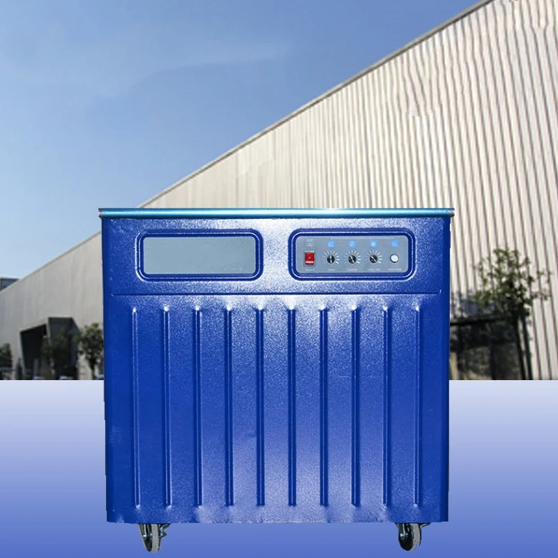 Semi-Auto Strapping Machine Brand Stable Heat Welding Structure Mobile Caster Design PP Band Bundling Equipment Customized