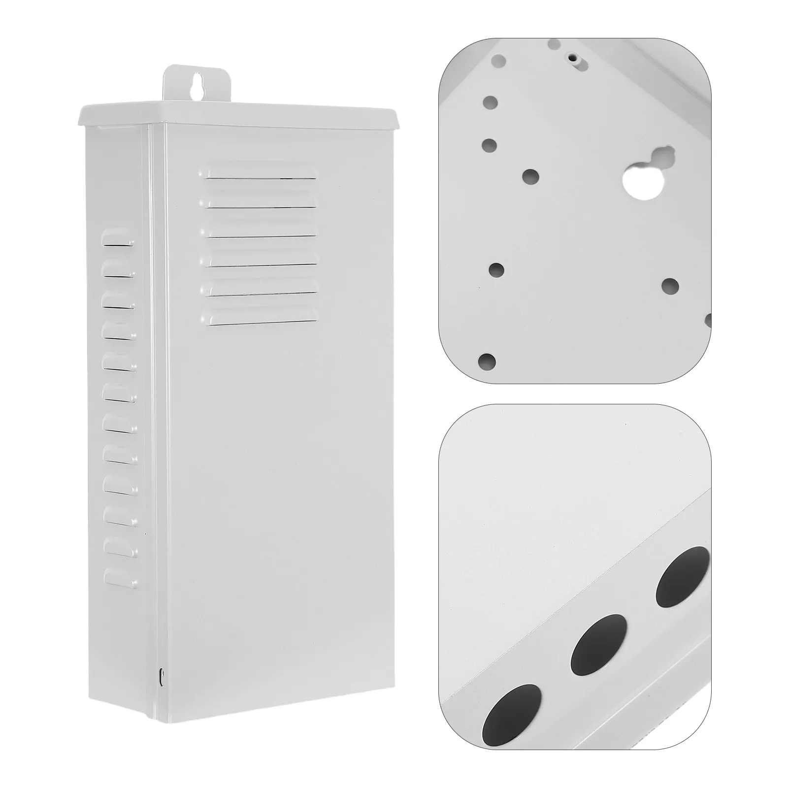 Wall-Mounted Metal Electrical Enclosure 10.7x5.1x2.6 Inch Weatherproof Outdoor Distribution Box Electrical Socket Protective