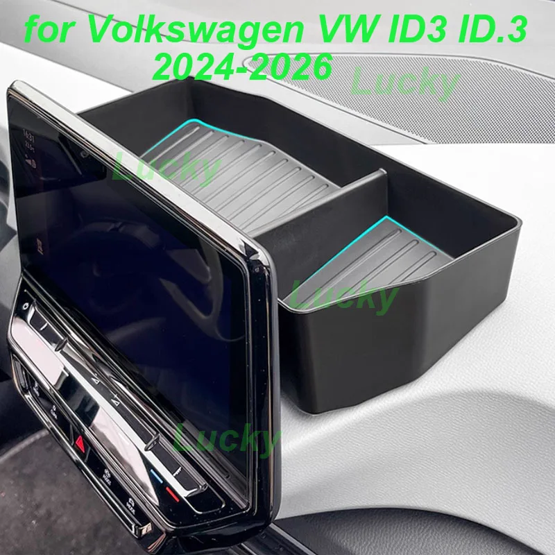 

Car Behind Screen Storage Box for Volkswagen VW ID3 ID.3 2024-2026 Above Dashboard ABS ETC Storage Box Interior Accessories