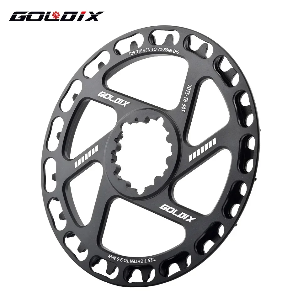 GOLDIX Children\'s Bicycle Crankset Chainring 28/30/32/34/36T Direct Mount Chainwheel for SRAM 3-Bolt Single Speed Crankset