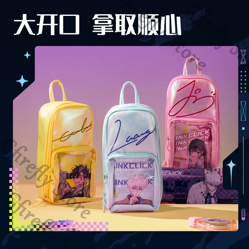 

Link Click Lucas Charles Jo Anime Cosplay Standing Pen Case Large Capacity Pencil Stationery Junior High School Students