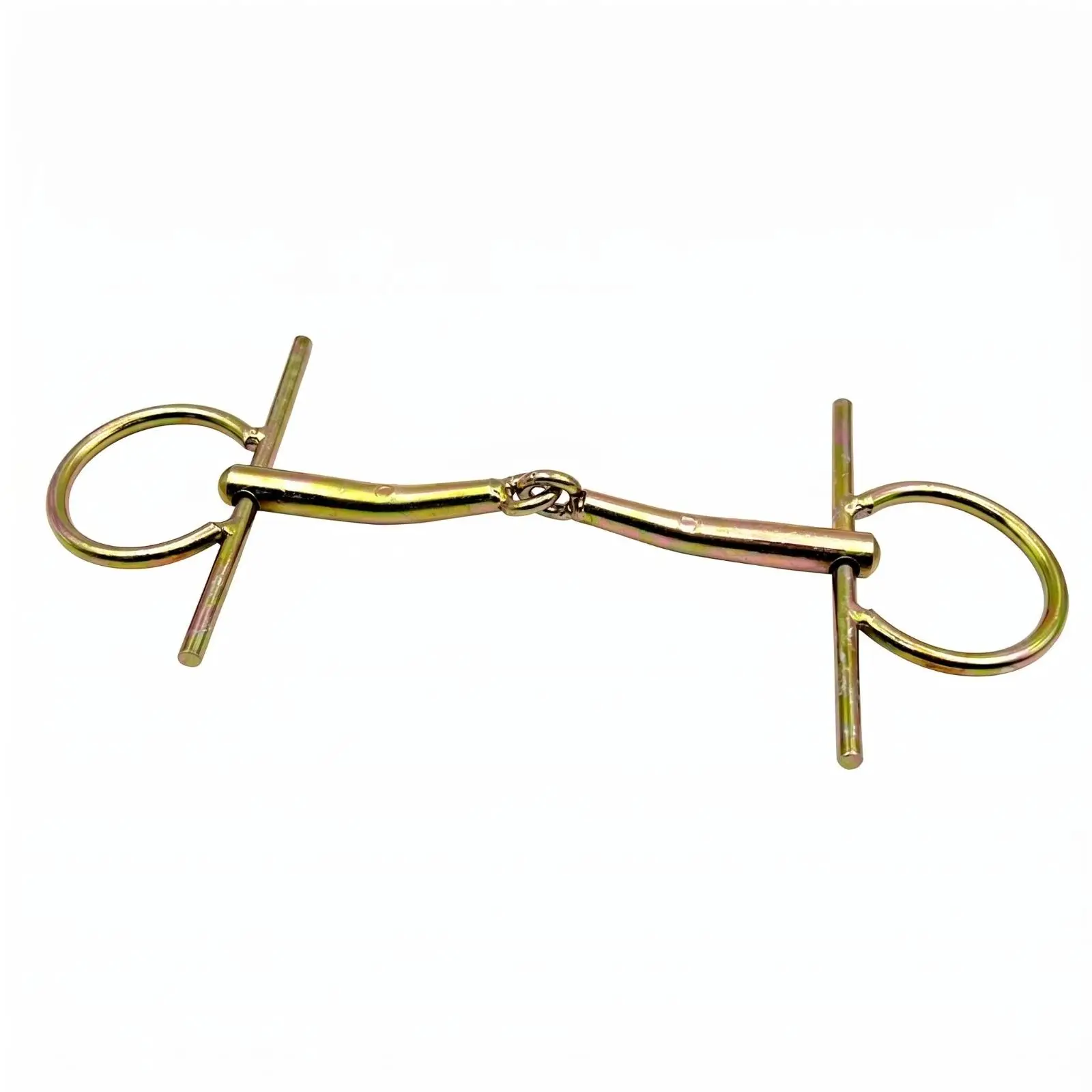 Horse Bridle Accessory H-shaped Bit Two-jointed Oral Bar Compact Cheek Piece for Stable and Riding Gear