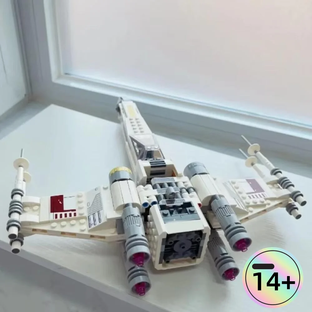 

2026 Hot 75301 474PCS Arrival X-Wing Fighter Space Building Bricks MOC Creative Model Birthday Festival Party Presents