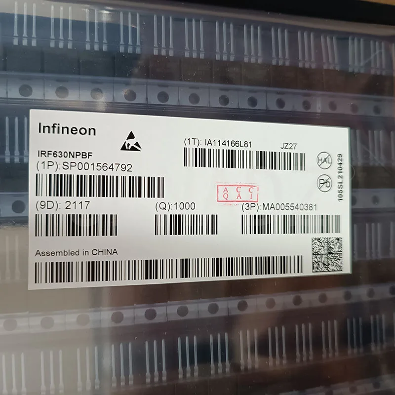 Brandnew original irf630 irf630npbf em linha reta em-220 mos campo efeito transistor componente eletrônico circuito integrado