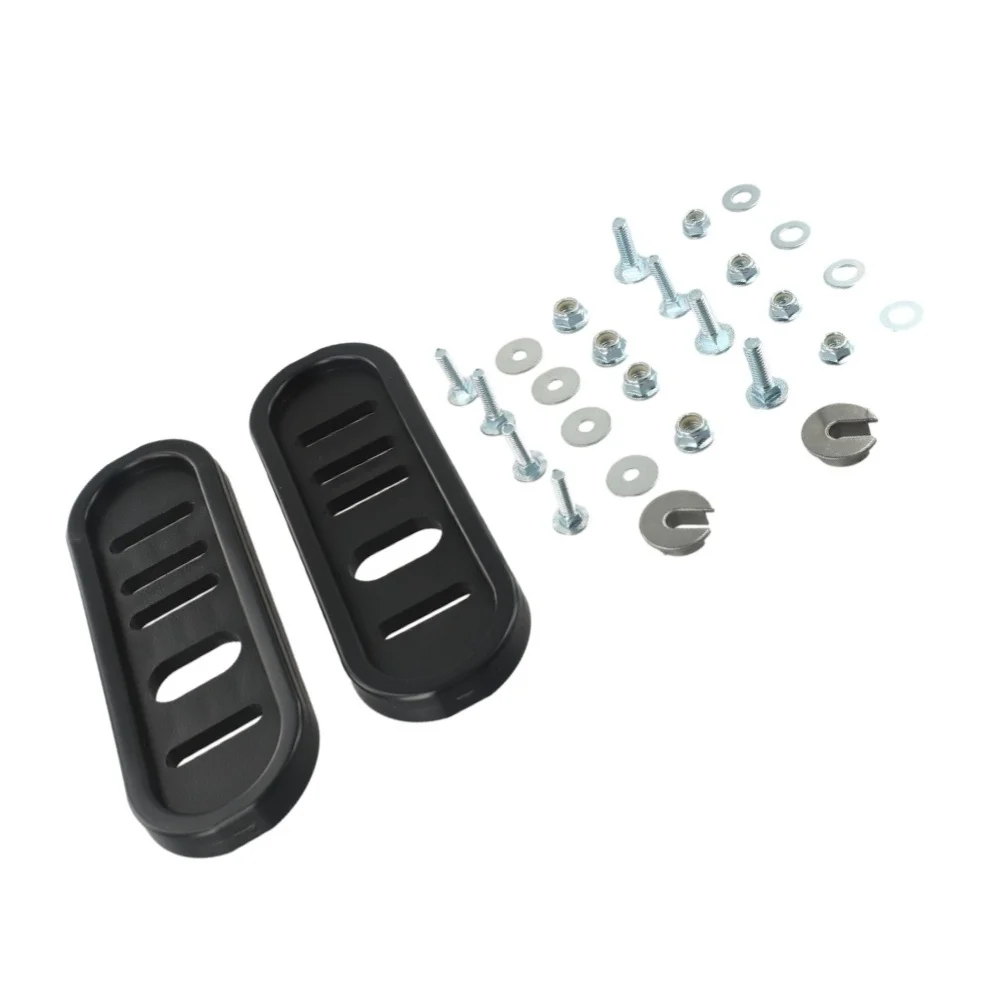Snowblower Skid Shoes Set for Model 490-241-0010 Metal Slide Shoes with Hardware for Snow Thrower Ground Contact Adjustment