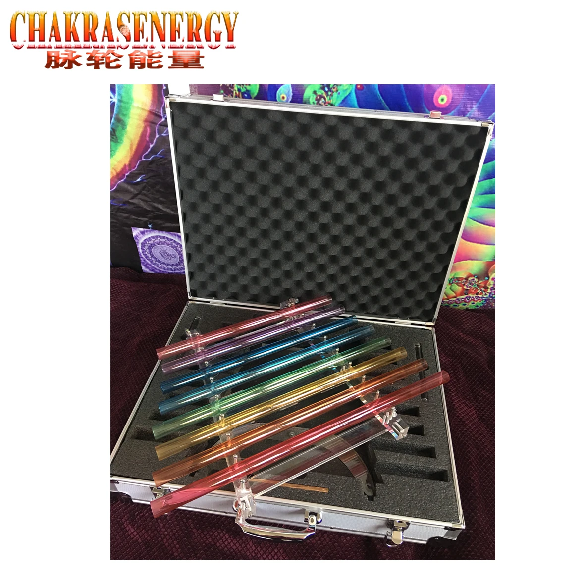 8notes 8 colors Rainbow color crystal singing harp perfect pitch 5th octave CDEFGABC6 432HZ for sound theraphy.