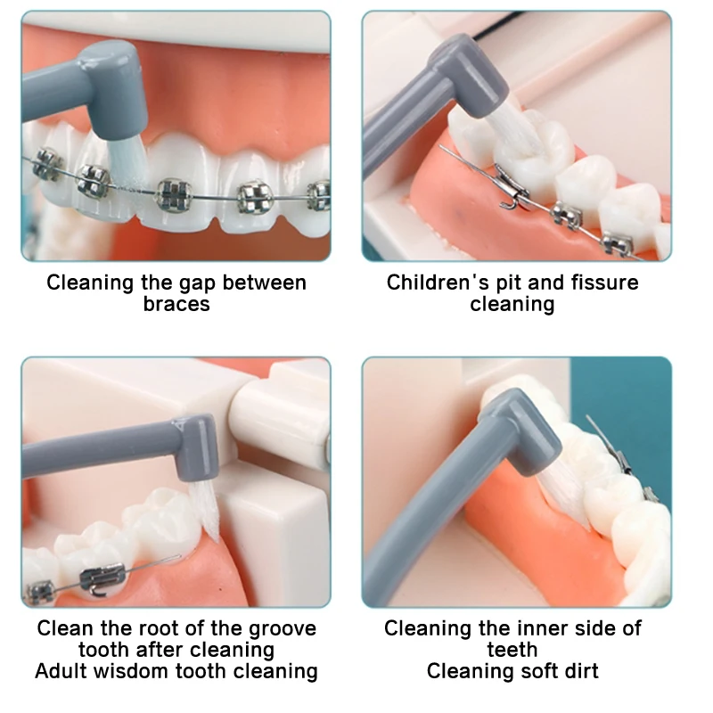 Petite brosse à dents à tête plate, brosse orthodontique à faisceau unique, brosse interdentaire, brosse interdentaire, outil de soins bucco-dentaires, cluster, 1 pièce