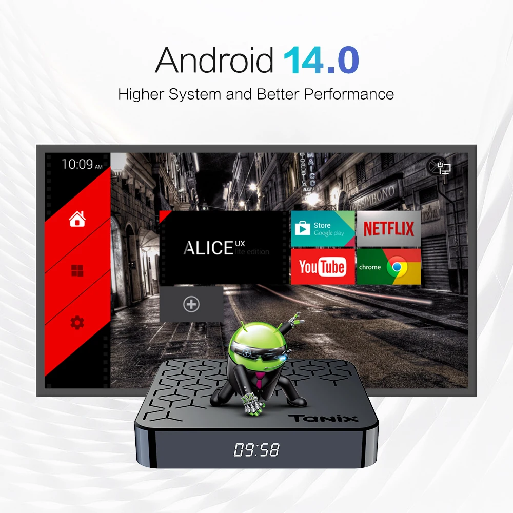 الأصلي TANIX TX7 صندوق التلفزيون الذكي Allwinner H728 8K أندرويد 14 مجموعة صندوق علوي دعم 1000M LAN Wifi6 4G 64G 32G BT مشغل الوسائط
