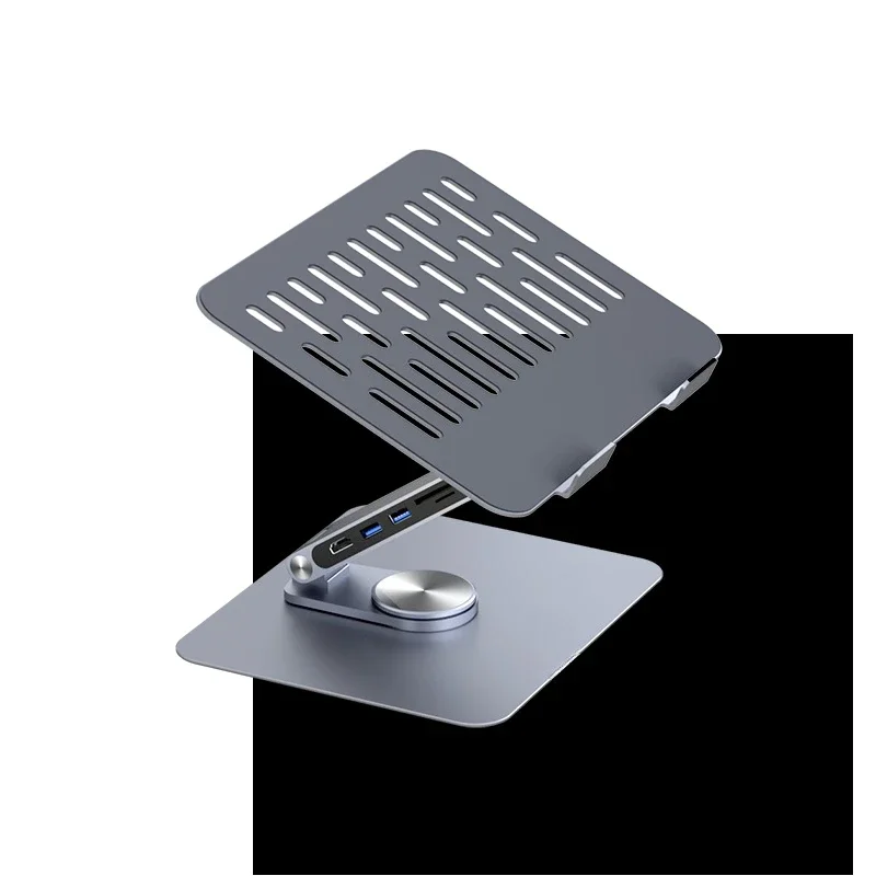 

Notebook holder docking station, computer heightening heat dissipation shelf, aluminum alloy can be lifted