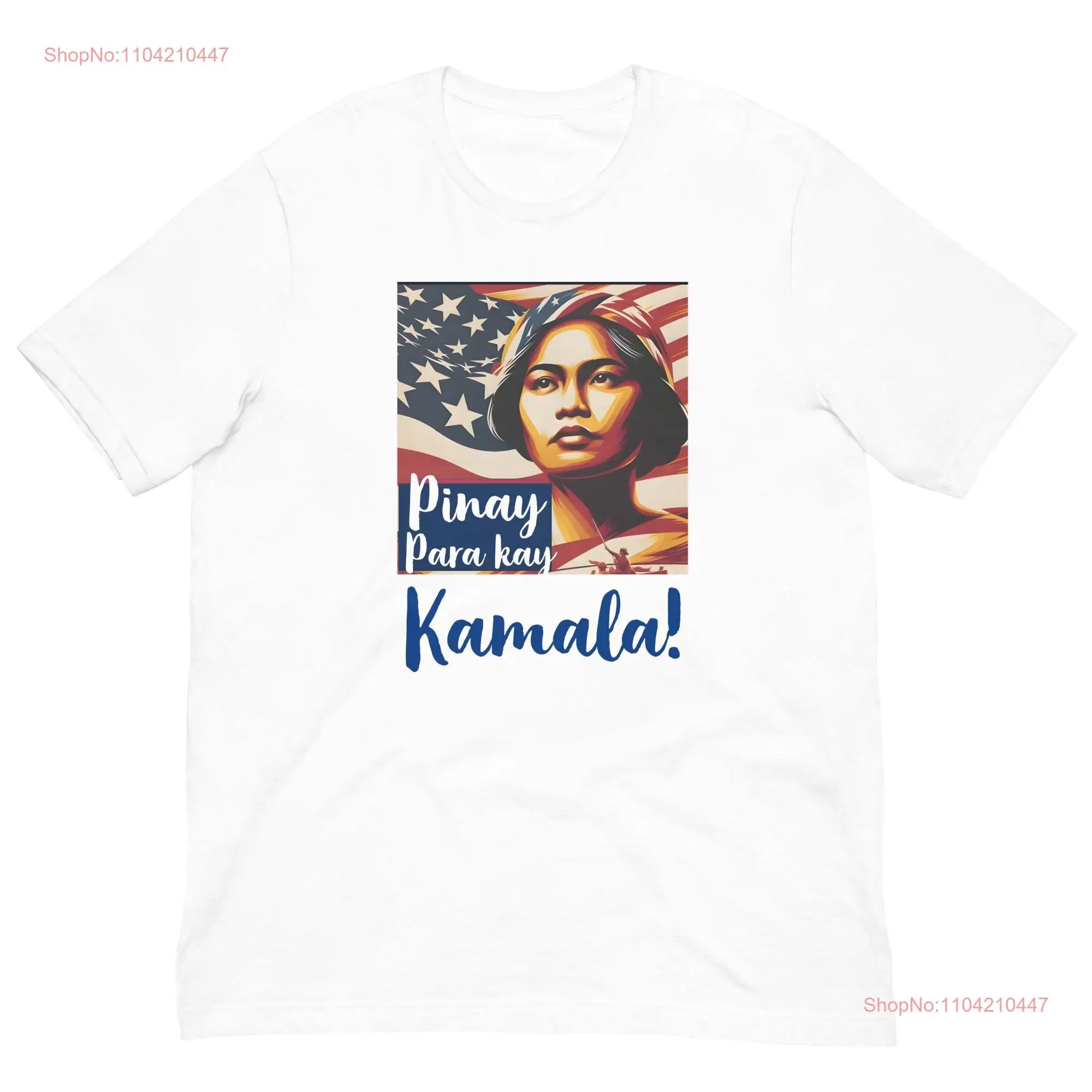 Pinay Para Kay Kamala Filipino Harris for President t shirt long or short sleeves