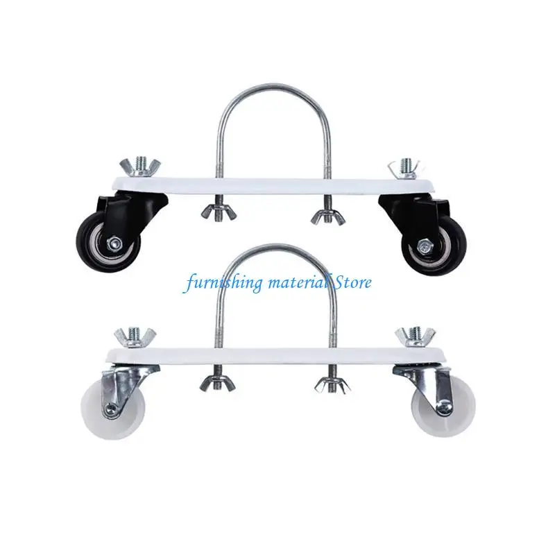 

Y5GD 2Pcs Electric Heater Caster Bracket Frame Base Universals Wheel Base Bracket