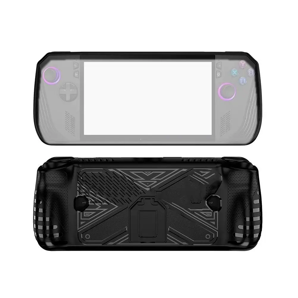 

Soft Protective Case Cover For Rog Ally X TPU Case with Handheld Game Console Stand Shock-Absorption Non-Slip Anti-Scratch Cover