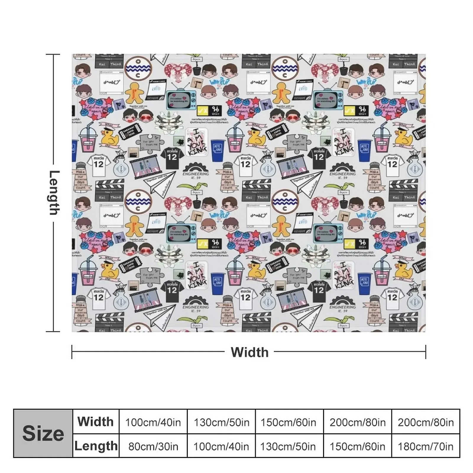 BL All-Over-Print Throw Blanket christmas decoration Summer Beddings Blankets