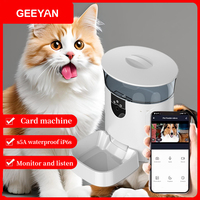 GEEYAN  7L intelligent cat and dog pet feeder, supporting automatic and remote feeding; Remote APP settings