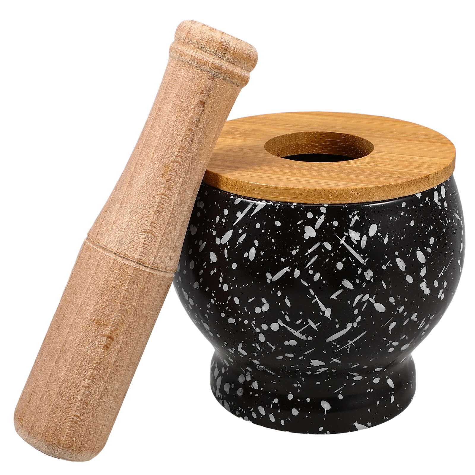 

1Set Ceramic Garlic Pestle Set Portable Grinding Bowl Kitchen Pill Spice Crusher Minced Ginger Crushing Tool Convenient