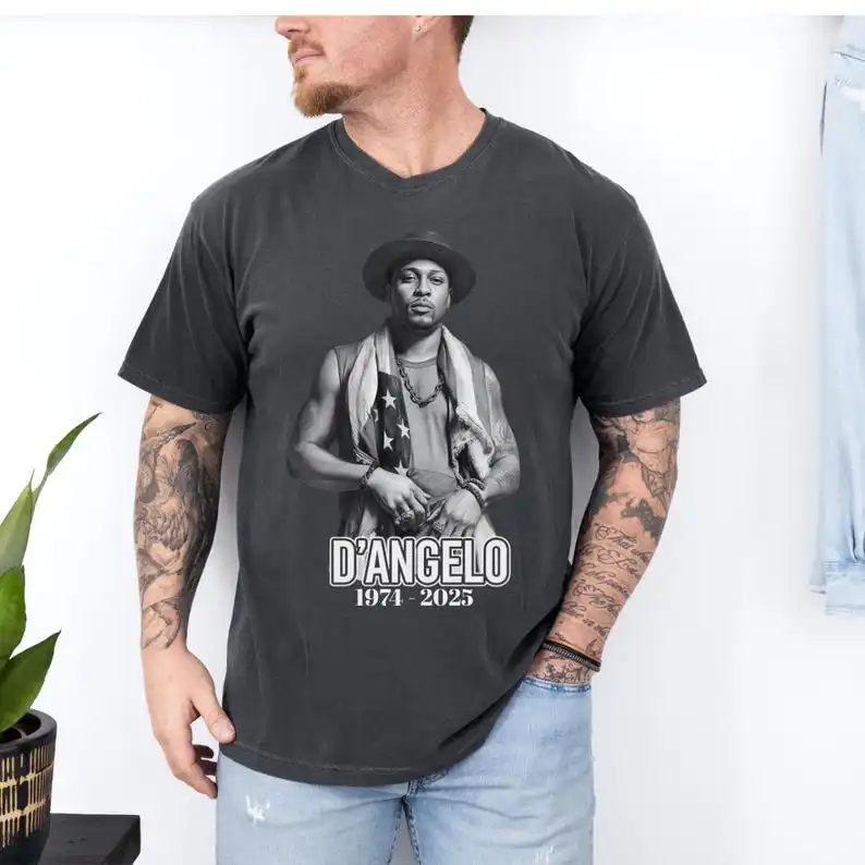 

D'angelo T Shirt Brown Sugar Tour Tee Concert Merch Rnb 2000's Music,RIP Legend Music T-Shirt D'angelo Memories T Shirt