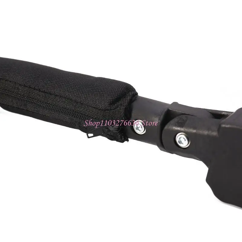 R6FD Black Armrest Oxford Simulation Leather Protective Handle Stroller Accessories Detachable Replacement for Baby Pram