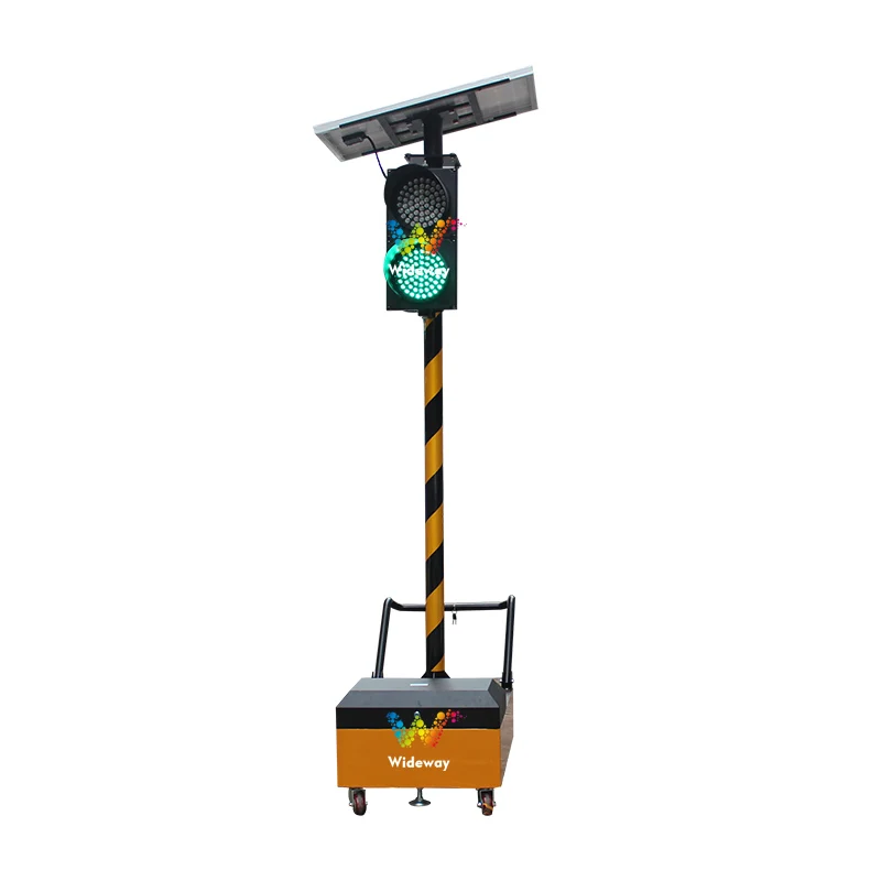 200mm Solar Traffic Lights Temporary Use Of Solar Mobile Traffic Lights For Road Construction