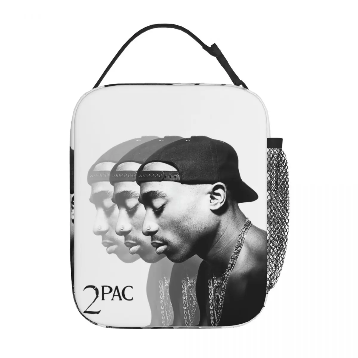 Tupac 2pac Repeat Thug Insulated Lunch Bag Thermal Bag  Lunch Container Hip Hop Leakproof Tote Lunch Box Food Bag Beach Travel