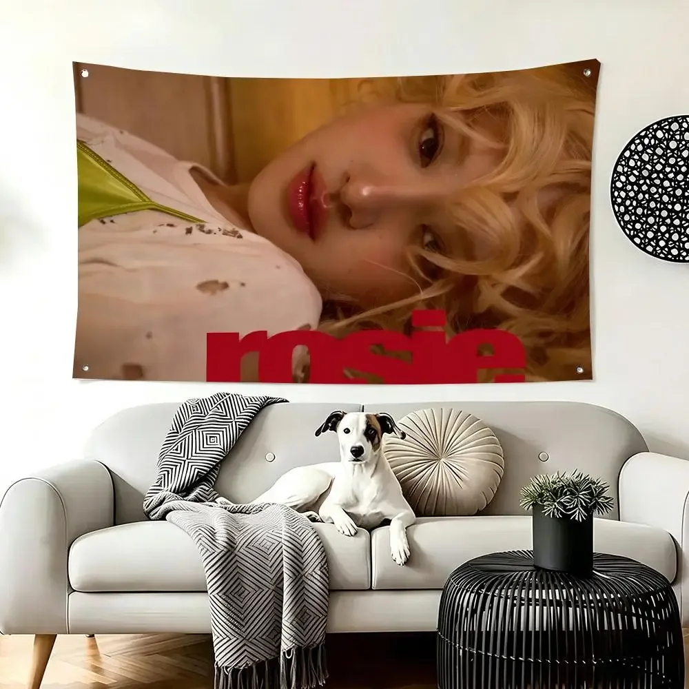 Kpop idol ROSIE Album Flags  For Living Room Home Dorm Decor Wall Outdoor Camping Party Banner Gifts