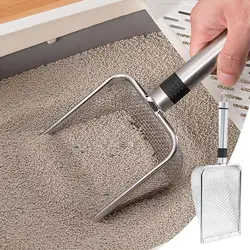 Stainless Steel Cat Litter Shovel Large Size Porous Shovel Bentonite Cat Shovel Pet Shit Shovel Multigrain Tool Big Net G4G0