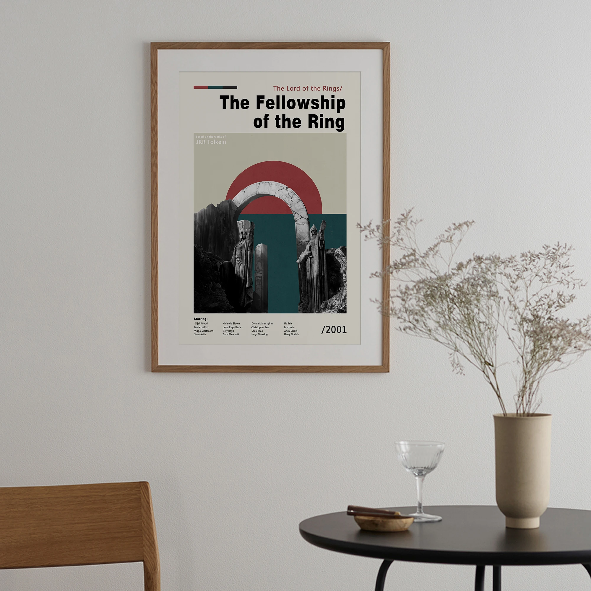 Vintage Movie Poster Canvas Painting The Fellowship of the Ring Print Wall Art Pictures for Living Room Home Decor