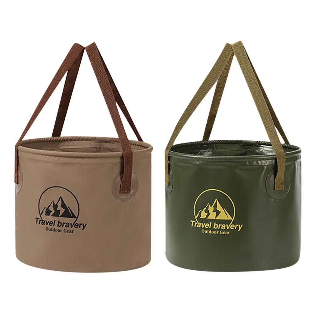 Cubo de mano plegable para exteriores, impermeable, para fregadero, portátil, para viaje, Camping, pesca, almacenamiento, 1 ud.