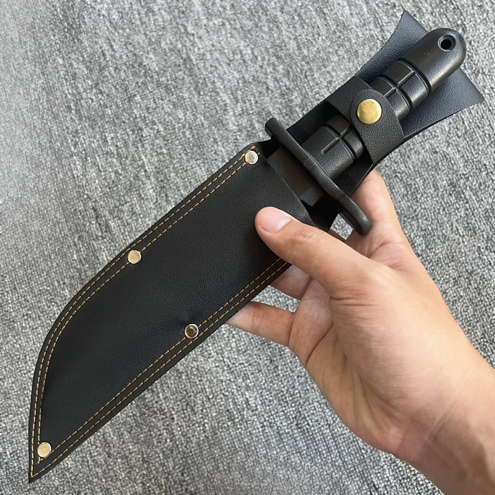 Funda para cuchillo de plástico negro de 11,8 pulgadas Ver. Accesorio de seguridad para Cosplay, espada corta marcial, accesorios de escenario, cuchillo de entrenamiento de lucha, juguetes, regalos